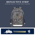 thumbnail image 5 of Backpack 12.9 *5.1 * 17.7 Inches Outing Backpack, Shopping Backpack, Travel Backpack Gray Mushroom, 5 of 7