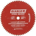 thumbnail image 2 of Diablo Steel Demon 12 in. Dia. x 1 in. Carbide Saw Blade 60 teeth 1 pk, 2 of 3