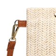 thumbnail image 4 of Bolso de hombro Yinane de ratán beige Monedero de hombro pequeño, 4 of 4