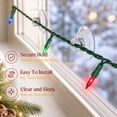 thumbnail image 5 of (10-Pack) Window Suction Cups with Hooks, Christmas Light Suction Cup Clips with Wire Slots, Clear Removable No‑Drill Suction Light Holders, for Home Window & Glass Door Decoration, 5 of 5