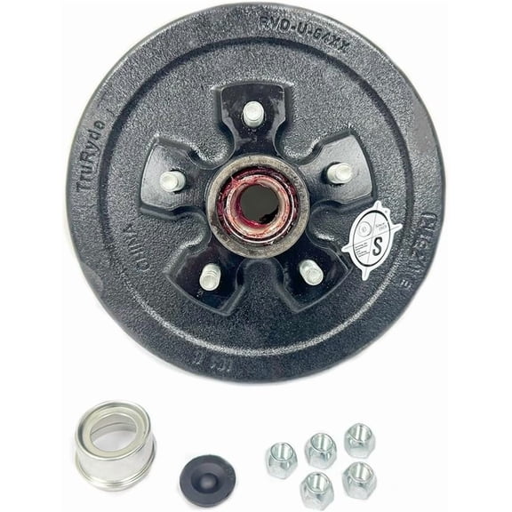 SOUTHWEST WHEEL Pre-Greased 5-4.5" Trailer Hub/Drum with Parts for a 3,500 lbs. Trailer Axle