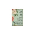thumbnail image 5 of Noete Vintage Metal Poster Philippians 4:8 Bible Verse Metal Tin Sign, Rustic Floral Metal Plate Signage, Inspirational Wall Art for Home Office Church, 8x12 Inch, 5 of 8