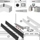 thumbnail image 5 of Tira de silicona en forma de T para cubrir el hueco de la encimera de la cocina, para rellenar las ranuras de aceite y gas, resistente al calor, a prueba de aceite, polvo y agua, color negro (63 cm), 5 of 6