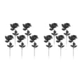 thumbnail image 2 of Yuarrent Rosas de poliéster Centros de de Halloween Decoración de fiesta negro negro 2piezas, 2 of 6