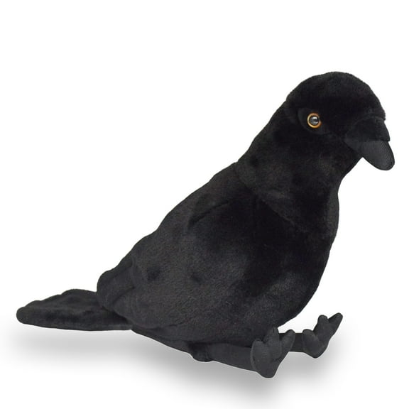 Realistic Large-billed Crow Stuffed Animal Plush Toy, Lifelike Bird Animal Plushies, Simulation Animals Doll