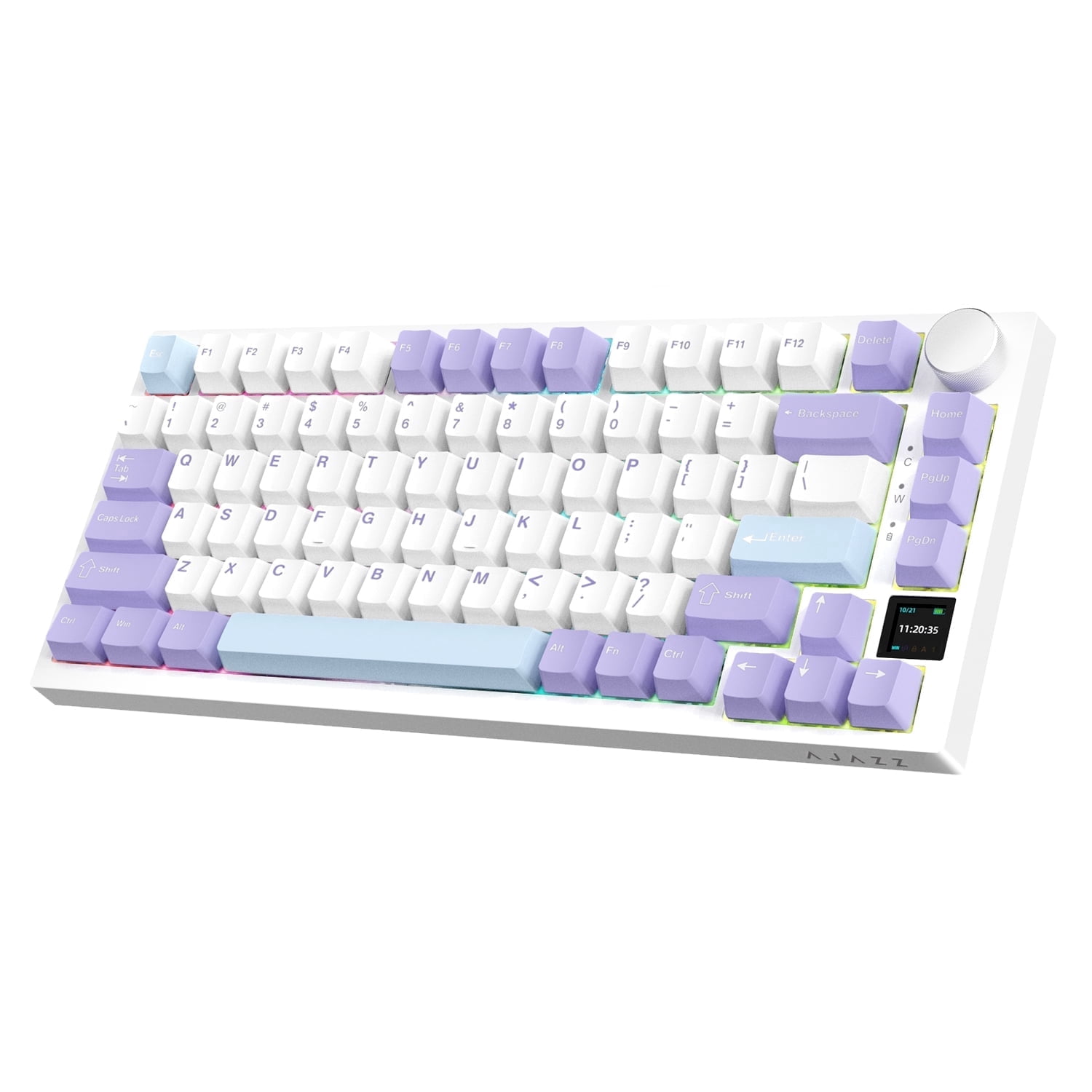 Tastiera Meccanica SK65 V1 | Alluminio 60% Wireless | Bluetooth 5.0/2.4GHz/USB-C | Hot Swappable RGB | Beige - 5