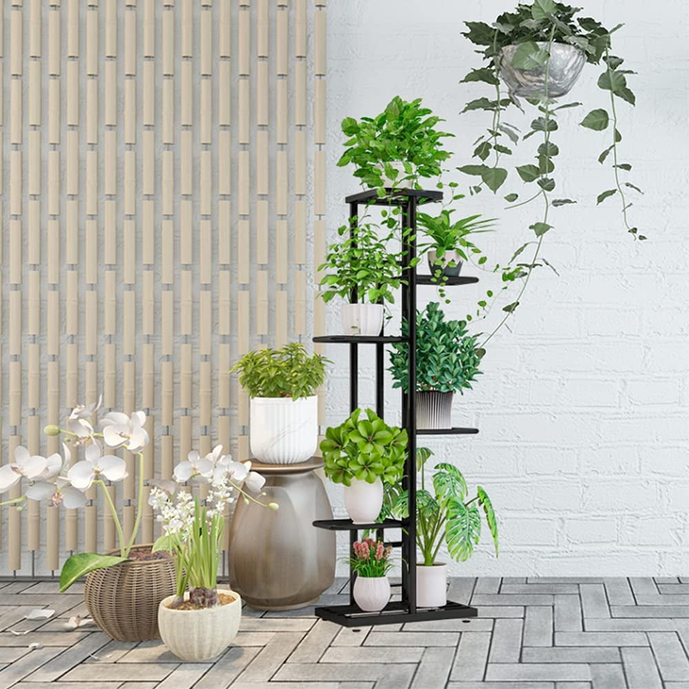 Lot De 6 Pots De Fleurs Muraux En Résine Colorée - Suspension Verticale, Avec Bouchon Drainage, Pour Intérieur/extérieur - 8