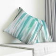thumbnail image 3 of Turquoise Gray Pillow Covers 16x16 Inch Decorative Throw Pillow Cover, Farmhouse Abstract Gradient Aesthetic Sofa Pillowcases Accent Cushion Case Home Decor Bedroom Living Room, 3 of 6