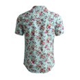 thumbnail image 2 of INSPIRE CHIC Men's Short Sleeve Button Front Beach Hawaiian Shirt, 2 of 7