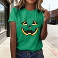 thumbnail image 2 of Jamsmile Women T-Shirts Graphic Halloween Print Tee Shirts Comfort Soft Short Sleeve Tops Vacation Loose Fit Trendy T‑Shirts, 2 of 6
