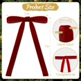 thumbnail image 2 of Pakyozj 30pcs Velvet Bows for Christmas Tree Decorations,Twist tie Bows,Vintage Christmas Bow Decor,premade Bow for Gift Wrapping,Table,Garland,Fireplace Decor, 2 of 7