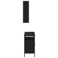 thumbnail image 5 of vidaXL 2 Piece Bathroom Furniture Set Black Engineered Wood, 5 of 5