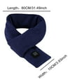 thumbnail image 3 of White 1pc USB Smart Charging Heating Scarf Keep warm for outdoor leisure & Rapid heating warmth in winter,fabric can be washed and folded for easy carrying or storage/Without power bank/80*10CM, 3 of 9