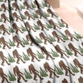 thumbnail image 3 of Brown Bigfoot and Pine Tree Pattern Blanket,Comfortable Soft Flannel Throw Blanket,All Season,Warm Lightweight Blankets for Sofa Bed Couch Living Room Chair,30"x40", 3 of 4