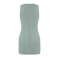 thumbnail image 4 of Xyxonk Tennis Dresses for Women with Shorts Workout Golf Athletic Dress with Shorts Sleeveless Crew Neck Dress Casual Side Slit Solid Color Bodycon Dress Light Green S, 4 of 5