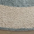 thumbnail image 3 of Safavieh Easy Care Anselmo Bordered Area Rug, Ivory/Turquoise, 5' x 5' Round, 3 of 7
