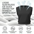 thumbnail image 3 of Women's crop Top sports shirt Cute sleeveless Yoga top Running gym workout shirt, 3 of 6