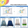 thumbnail image 3 of Sunny Side Up On The Go Juego De Edredón Para Niños Pequeños – Ropa De Cama Preescolar De 4 Piezas Incluye Sábanas De Edredón Y Funda De Almohada – Juego De Cama De Microfibra De Vehículos Súper Suave, 3 of 7