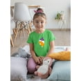 thumbnail image 2 of Cute Little Ghost W Autumn Leaf T-Shirt Toddler -Image by Shutterstock,  5 Toddler, 2 of 4