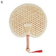 thumbnail image 2 of Travelwant Natural Raffia Tropical Hand Fans Natural Raffia Fans Handmade Palm Leaf Handheld Bamboo Fan Chinese Style Hand Weaving Fan for Summer Cooling Supplies Home Wall Decor, 2 of 2