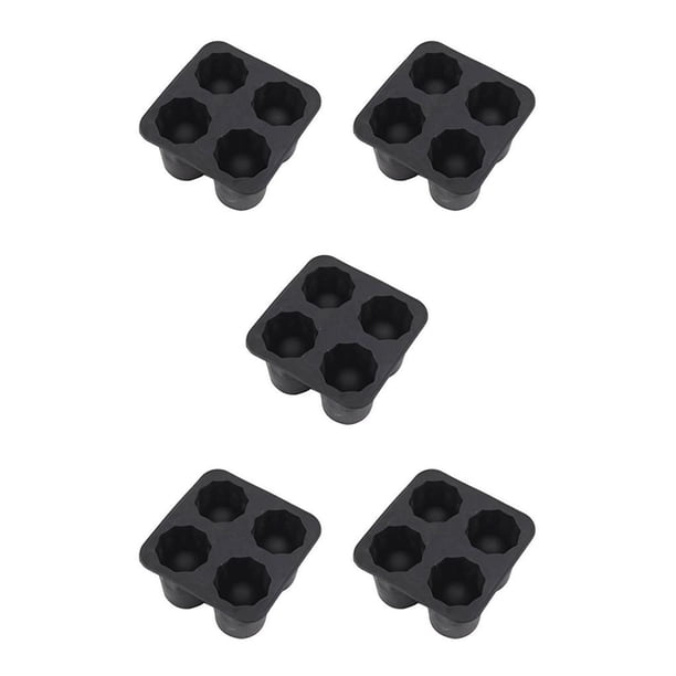 Advancent Molde para hacer hielo, resistente a bajas temperaturas, modelo de hielo esférico, bandeja cuadrada, utensilios de cocina, apariencia No. 4 5piezas Advancent CBP229625