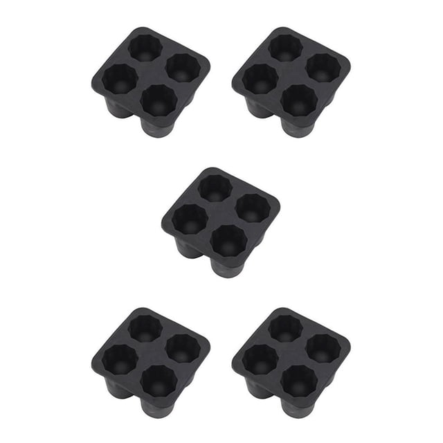 Advancent Molde para hacer hielo, resistente a bajas temperaturas, modelo de hielo esférico, bandeja cuadrada, utensilios de cocina, apariencia No. 4 5piezas Advancent CBP229625