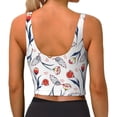 thumbnail image 3 of Lsque Tulips Flowers Printed Women'S Sports Bra, Compression, Moisture Wicking, High-Impact Sports Bra For Women,Supportive sports bra-Large, 3 of 9