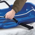 thumbnail image 6 of Snow Joe 48in Kids Outdoor Toboggan Winter Snow Sled W/ Hand Brakes, Fits 2 Riders - Blue, 6 of 9