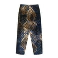 thumbnail image 5 of Fotbe Watercolor Snake Skin Women's Pajama Pants,Sleepwear Pants,Pj Bottoms Drawstring And Pockets-, 5 of 9