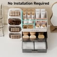 thumbnail image 2 of Makeup Organizer for Vanity, Countertop Organizer With 2 Large Drawers, Cosmetic Display Case for Beauty Essential（White）, 2 of 5
