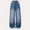 BU2, variant on Girls Baggy Jeans Distressed Denim Pants Elastic Waist Wide Leg Jeans for Girls Kids Loose Fit Girls Jeans 4-5 Years