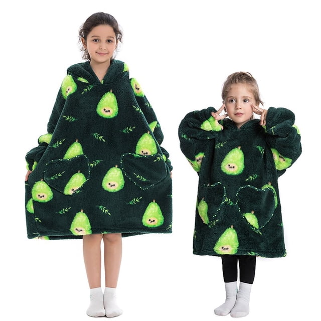 Sudaderas con capucha de lana de felpa para niños y niñas, suéteres gruesos, manta de TV para niños, Sudadera con capucha suave y cálida de Panda y Koala, Invierno