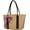 A Khaki, variant on Straw Bag for women, Summer Beach Bag Woven Hobo Handbag Shoulder Bag Tote Bag Top Handle Bag with Silk Belt