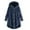 Navy, variant on JINMGG Womens Coats Clearance, Winter Coats for Women Women Plus Size Button Plush Tops Hooded Loose Cardigan Wool Coat Winter Jacket