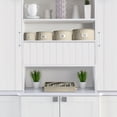 thumbnail image 2 of Sorbus China Storage Containers for Dinner Plates with Lids – Holds Service for 12, Includes Felt Protectors – Dinnerware Organizer, Beige, 2 of 6