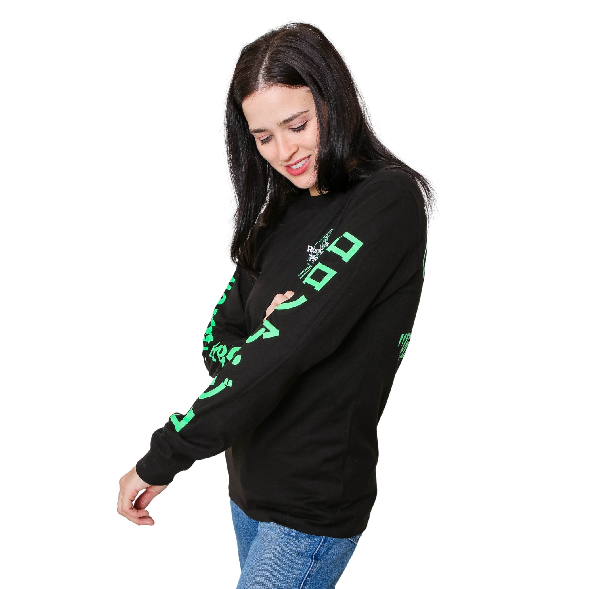 One Piece Roronoa Zoro Pirate Hunter Anime Adult Long Sleeve T-Shirt
