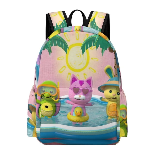 Wonderoos-theme Backpack, Campus style schoolbag Bookbag with Adjustable Shoulder Straps And Large Zip Compartment, Unisex Travel Bags.42x30x15cm