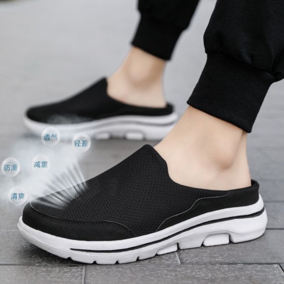 Slip on Mules Clogs for Womens Mens Light Open Back Shoes Comfort Walking Shoes Breathable Slippers Closed Toe Slides Shoes for Women Girls