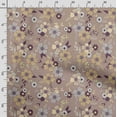 thumbnail image 3 of Soimoi Floral Printed,Cuddle Minky Fabric Sewing Fabric By The Yard- 56 Inch WideDecorative Plush Soft Fabric Baby Garments Toys And Blankets-Brown, 3 of 5