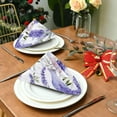 thumbnail image 3 of Coolnut Lavender Cloth Napkins Set of 1,20x20 Inches Napkins Cloth Washable Reusable Soft for Dinner,Wedding,Parties,Home Dinner,Tableative Decor Gift, 3 of 7