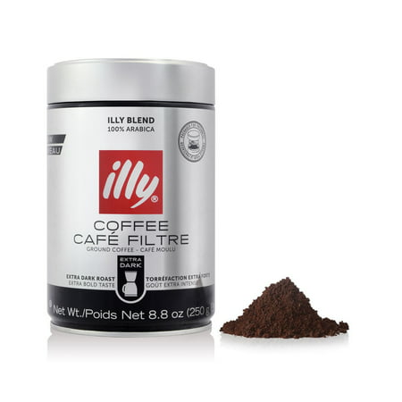 illy Ground Drip Extra Dark Roast Coffee, 8.8 Oz