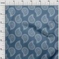 thumbnail image 3 of oneOone Viscose Chiffon Blue Fabric Block Fabric For Sewing Printed Craft Fabric By The Yard 42 Inch Wide, 3 of 5