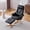 Black, variant on Eyisean 42" H Linen Blend 360° Swivel Accent Chair, Comfy Recliner with Ottoman & Adjustable Backrest, Ergonomic Single Sofa with Heating & Massage, Durable Lounge Chair for Reading Nook, Office