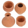 thumbnail image 4 of Miangastore 4 Pcs Mini Pots de Fleurs en Poterie Rouges Petits Cache-Pots en Terre Cuite Minuscules Pots en Argile Contenant pour Succulentes pour Bricolage Artisanat Jardin Féerique Décoration de Rebord de Fenêtre de Bureau, 4 of 8