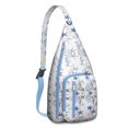 thumbnail image 1 of Summer Beach Sling Backpack - Mermaid & Seashell Design Crossbody Shoulder Bag, Fashionable Daypack, 1 of 4