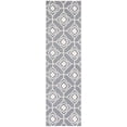 thumbnail image 2 of Safavieh Four Seasons Delbert Trellis Polyester Runner Rug, Gray/Ivory, 2'3" x 8', 2 of 11