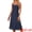 Dark Blue, variant on DARING DIVA Women's Lace Prom Straps Square Neck Sleeveless Midi Dress S Black