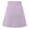 thumbnail image 6 of Ediodpoh Tennis Skirts Women High Elastic Waisted Pleated Ruffle Cute Shorts Beach Flowy Casual Shorts Skirt for Yoga Women's Skirts Light Purple S, 6 of 9