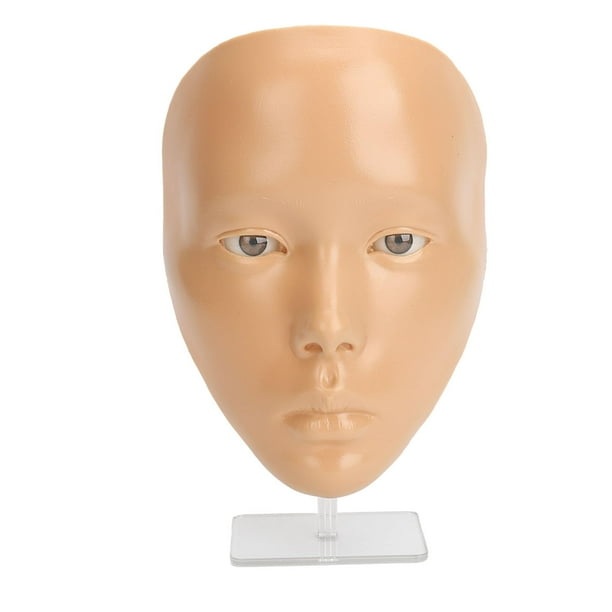 Cara de maniquí para práctica de maquillaje, juego de esponjas y tablero de sombra de ojos, Kit de maquillaje para maquilladores, regalos para niñas o profesionales