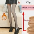 thumbnail image 2 of Fsqjgq Womens Fishnet Stockings Fashion Black Double Fabric Lined Leggings High Waist Lace Sheer Tights Pantyhose 300g One Size, 2 of 7